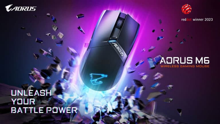 GIGABYTE Launches AORUS M6 Lightweight Wireless Gaming Mouse