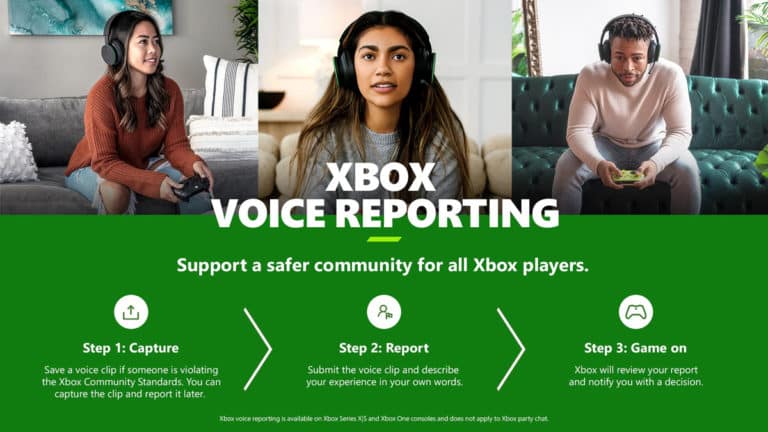 Xbox Announces Voice Reporting Feature: Capture and Report Inappropriate In-Game Voice Chat