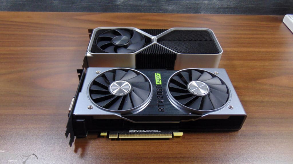 NVIDIA GeForce RTX 4060 Ti Founders Edition and NVIDIA GeForce RTX 2060 SUPER Video Cards Side By Side