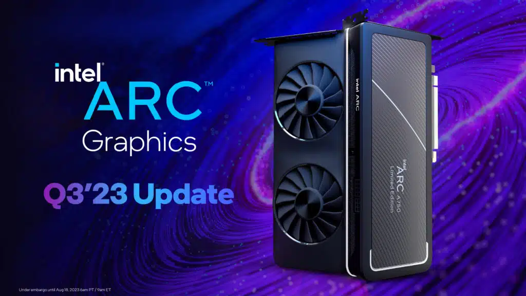 Intel Arc Graphics Q3'23 Update Press Presentation