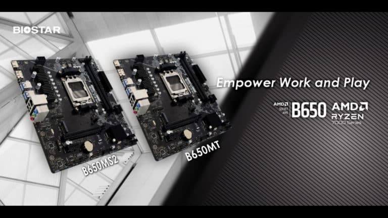 BIOSTAR Unveils B650MT and B650MS2 Motherboards for AMD Ryzen 7000 Series Processors