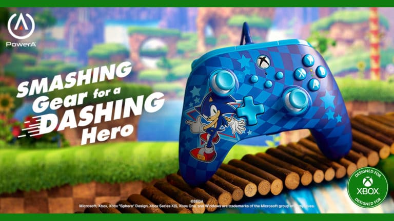 Sega Teams with PowerA for Sonic the Hedgehog Xbox Controller and Other Gaming Accessories