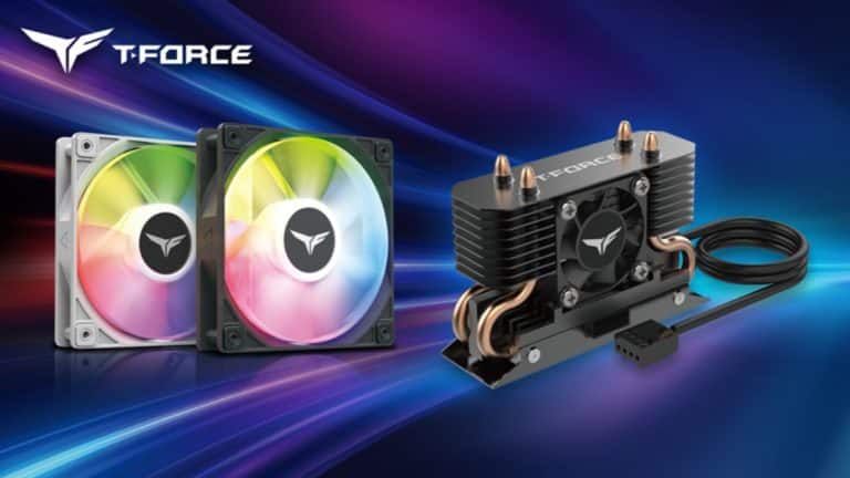 TEAMGROUP Adds T-FORCE DARK AirFlow SSD Cooler and T-FORCE RT-X120 ARGB Fan to Its Cooling Lineup