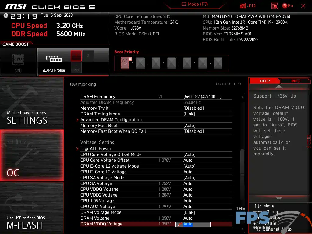 MSI MAG B760 Tomahawk WiFi BIOS image 2.