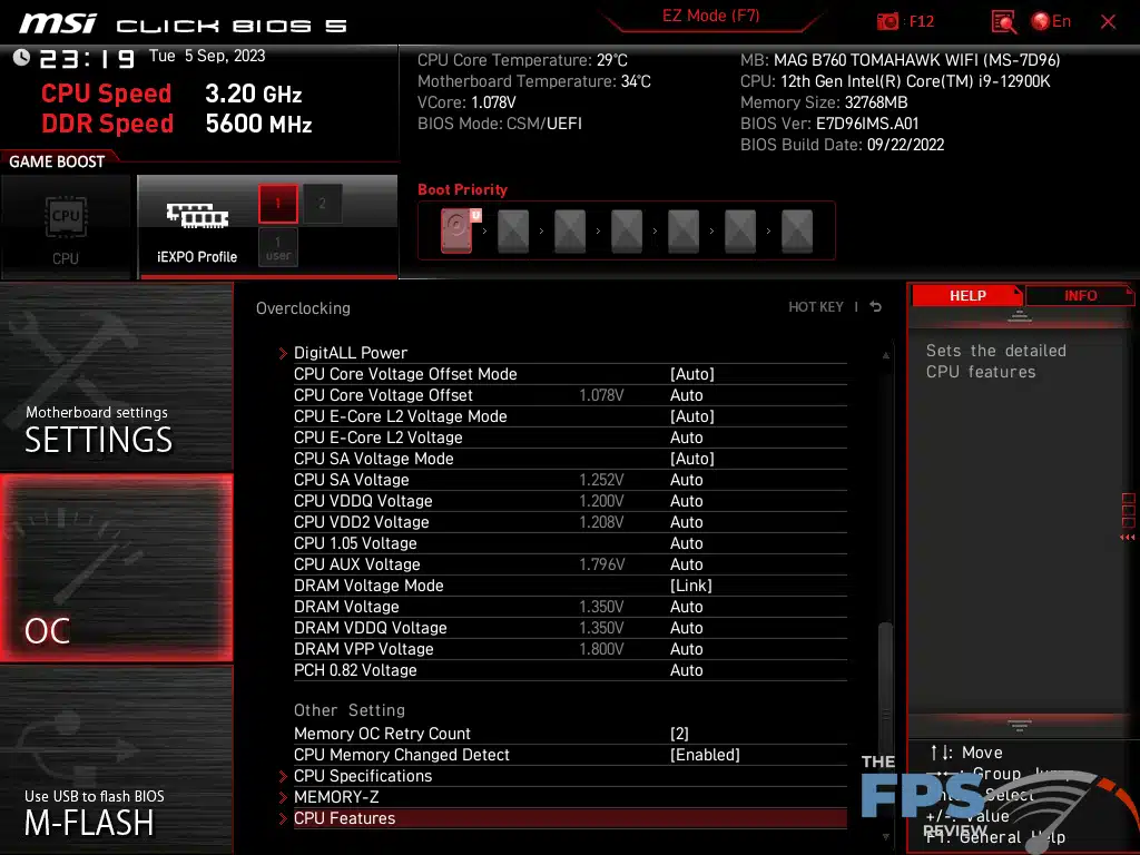 MSI MAG B760 Tomahawk WiFi BIOS image 6.