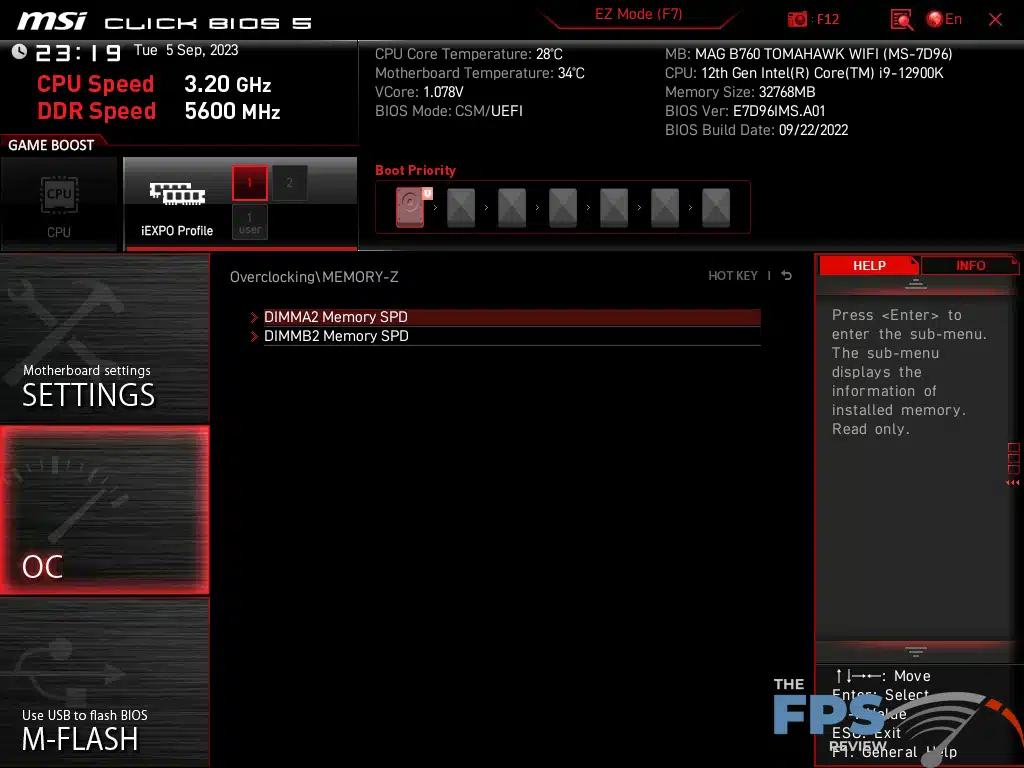 MSI MAG B760 Tomahawk WiFi BIOS image 7.