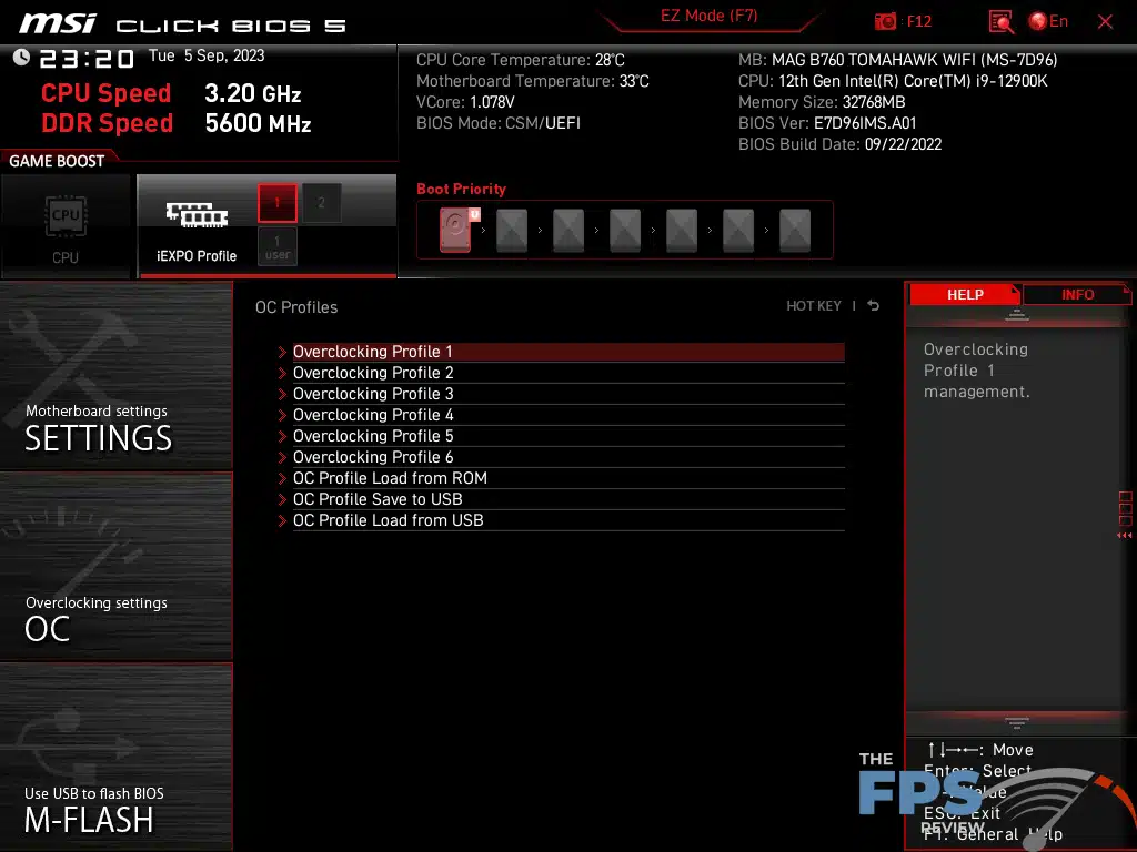 SI MAG B760 Tomahawk WiFi BIOS image 9.