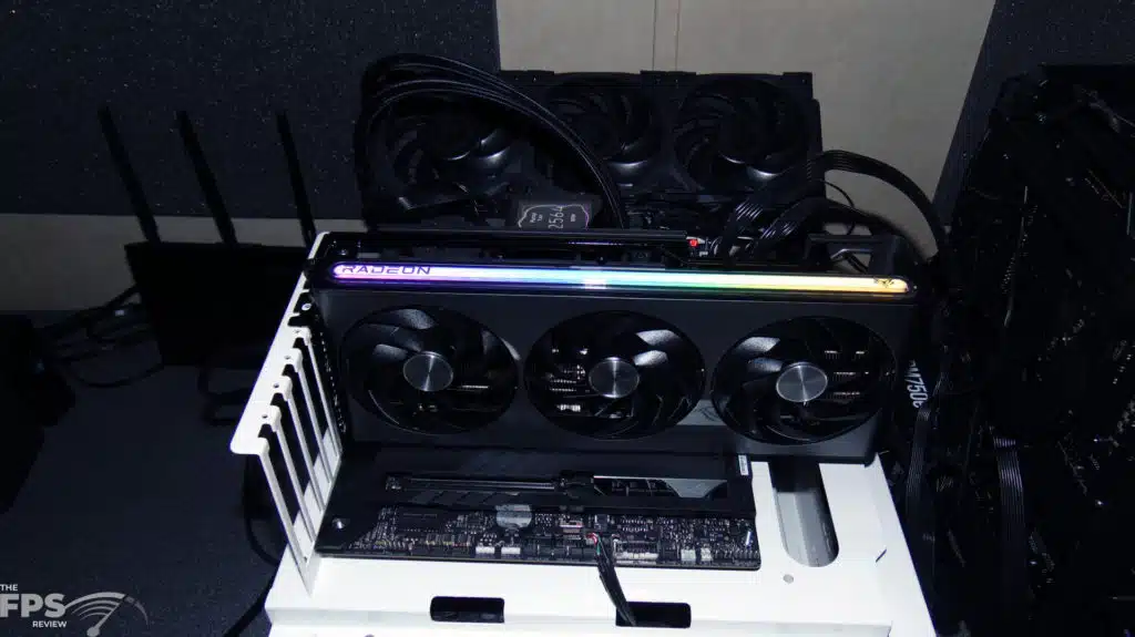 SAPPHIRE NITRO+ Radeon RX 7800 XT 16GB Gaming OC Installed in Computer RGB