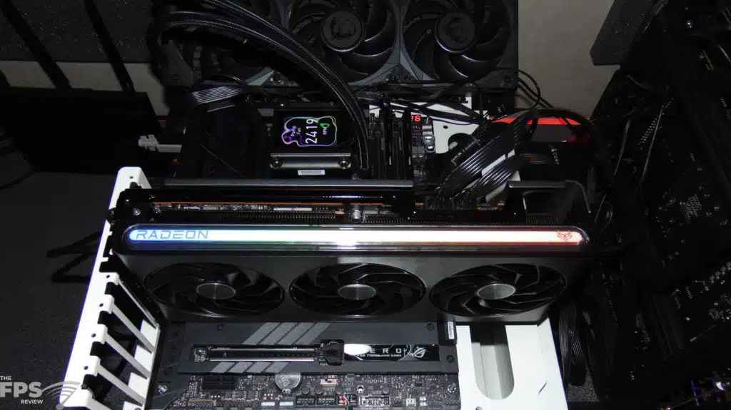 SAPPHIRE NITRO+ Radeon RX 7800 XT 16GB Gaming OC Installed in Computer RGB