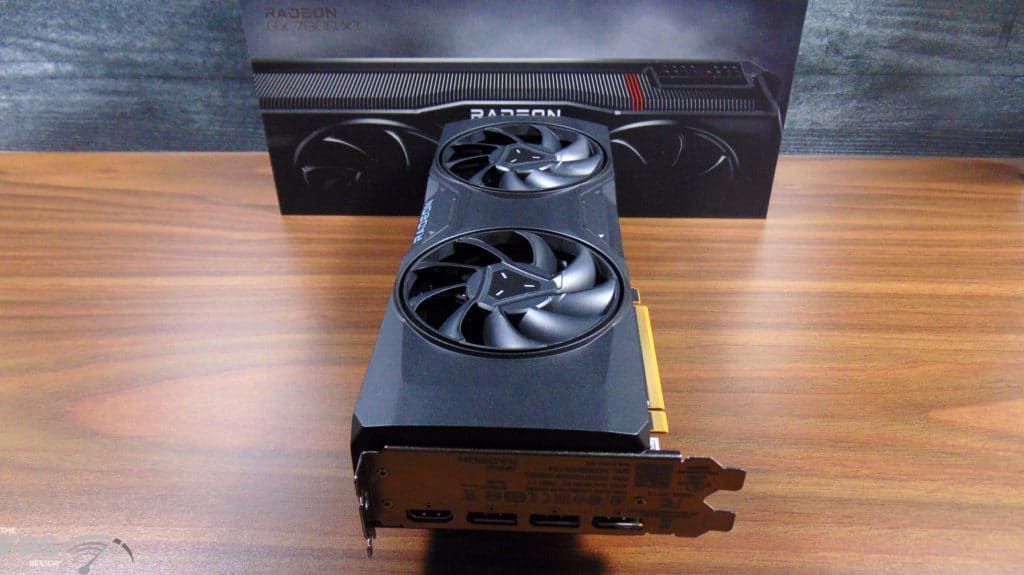 AMD Radeon RX 7800 XT Video Card Top View