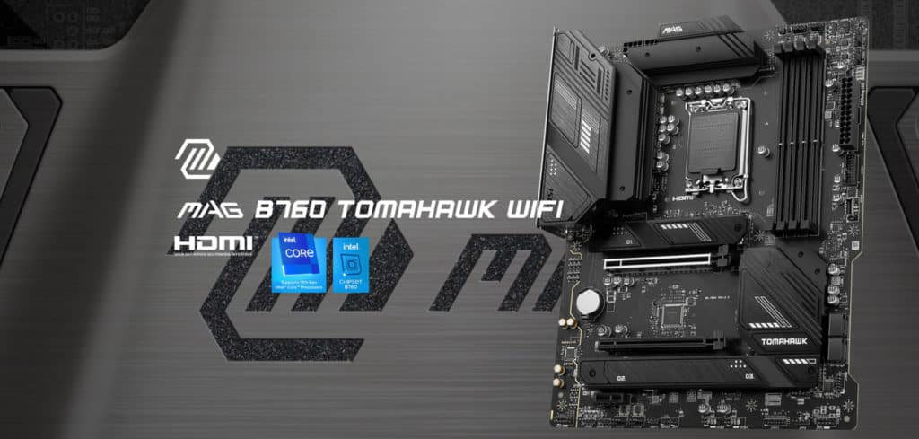 MSI MAG B760 TOMAHAWK WIFI DDR4 (Socket LGA 1700) USB 3.2 Intel Motherboard  Black MAG B760 TOMAHAWK WIFI DDR4 - Best Buy