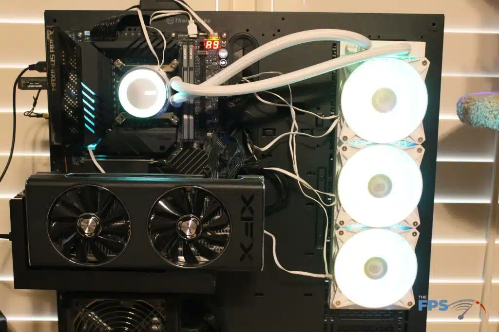 MSI MAG CORELIQUID E360 AIO Installed in Computer