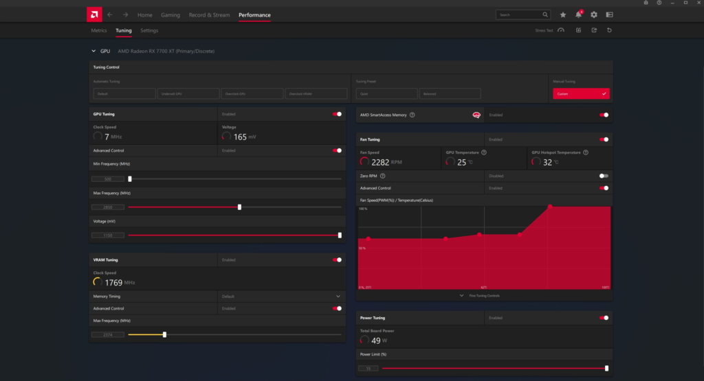 SAPPHIRE PURE Radeon RX 7700 XT GAMING OC: adrenalin overclocked