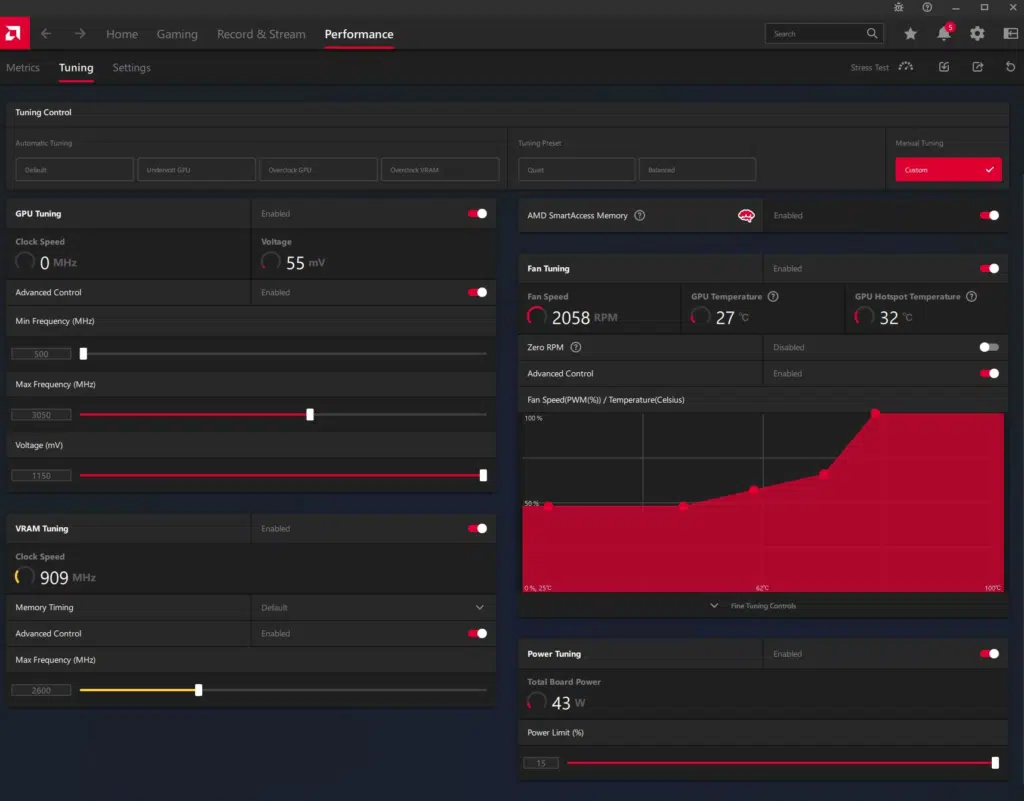 XFX SPEEDSTER MERC 319 RX 7800 XT Black: adrenalin overclock