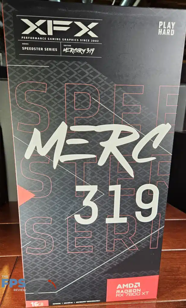 XFX SPEEDSTER MERC 319 RX 7800 XT Black: box front