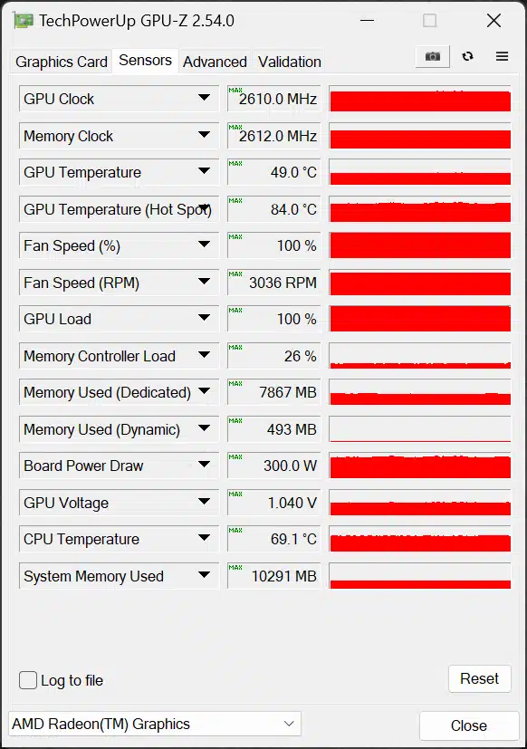 GPU-Z Screenshot Overclocked