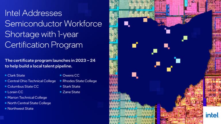 Intel Announces 1-Year Certification Program to Address Semiconductor Workforce Shortage