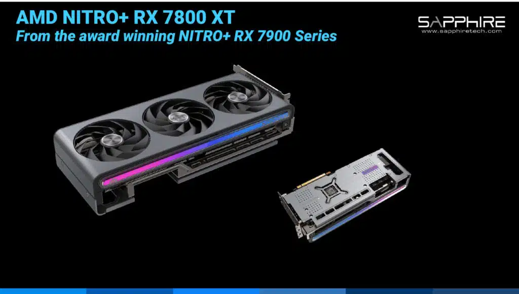 SAPPHIRE NITRO+ Radeon RX 7800 XT 16GB Gaming OC Press Deck