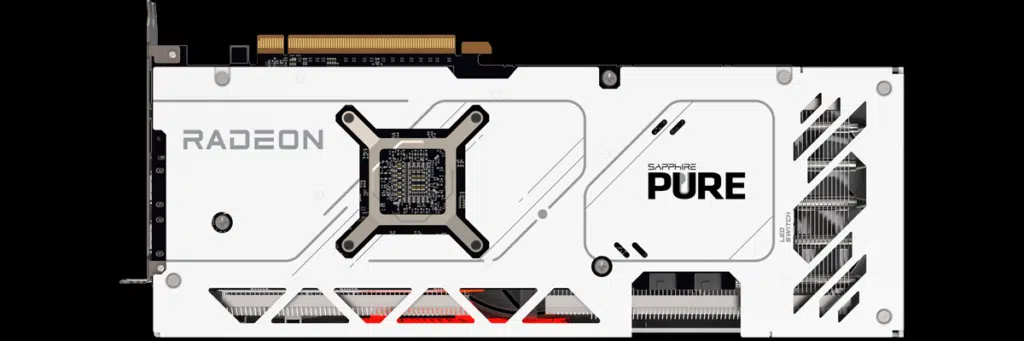 SAPPHIRE PURE Radeon RX 7700 XT Backside