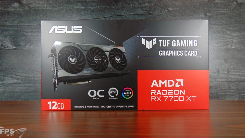 ASUS TUF Gaming Radeon RX 7700 XT OC Edition Box Front