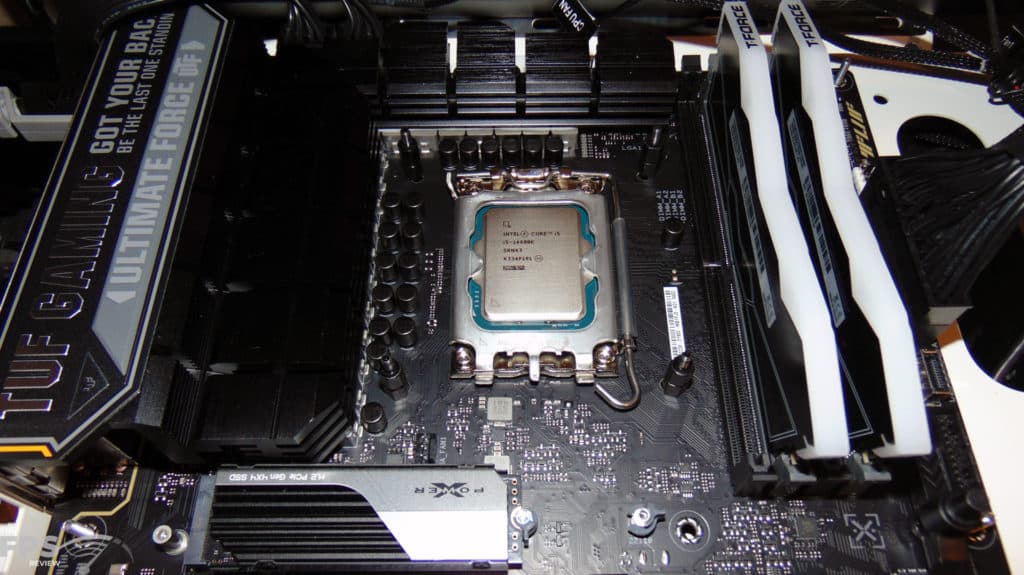 Intel Core i5-14600K CPU Installed in Motherboard