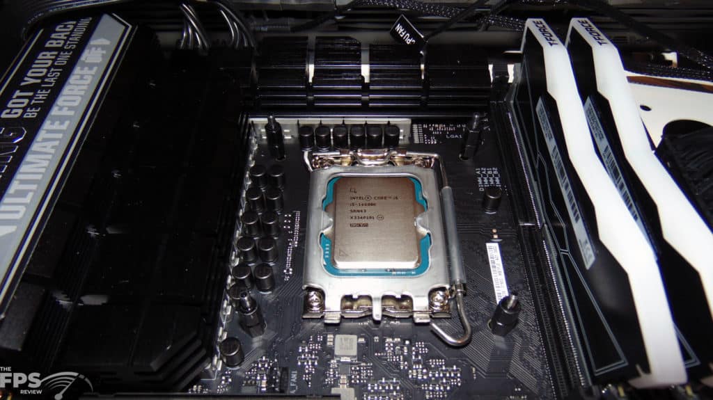 Intel Core i5-14600K Installed in Motherboard
