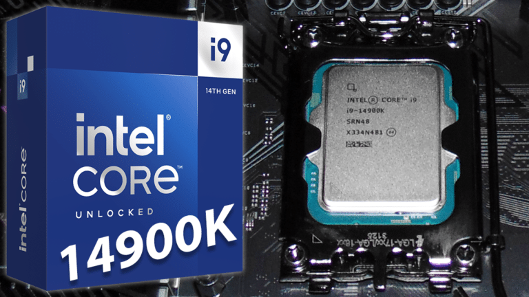 Intel Core i9-14900K Box and CPU with 14900K Text