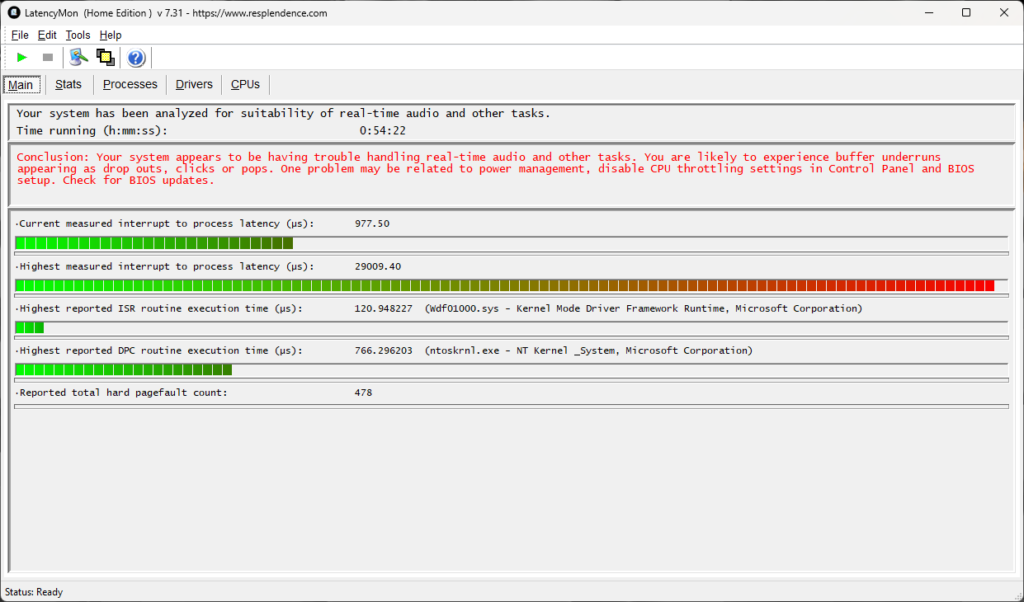 ASRock B760M STEEL LEGEND WiFi Motherboard DPC Latency Screenshot