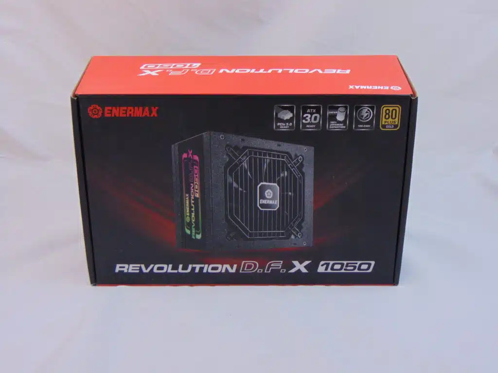Enermax REVOLUTION D.F. X 1050W box front