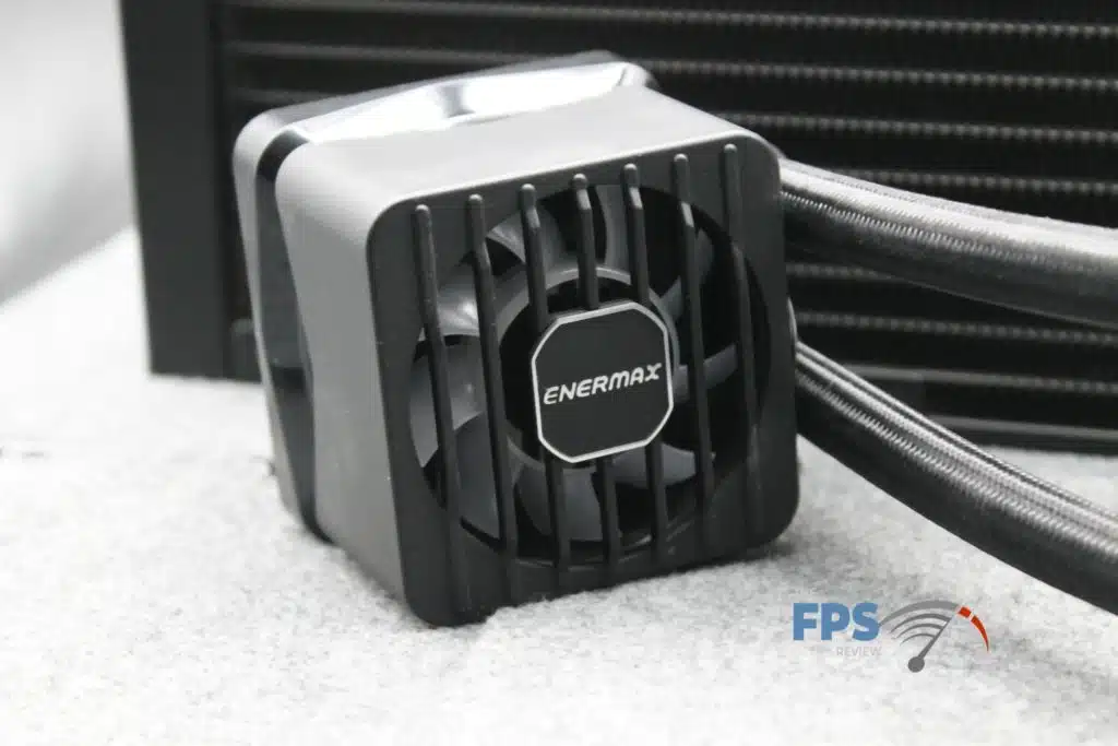 Enermax LIQMAXFLO 360mm waterblock view with cover