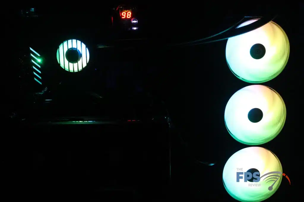  Enermax LIQMAXFLO 360mm installed, lights off