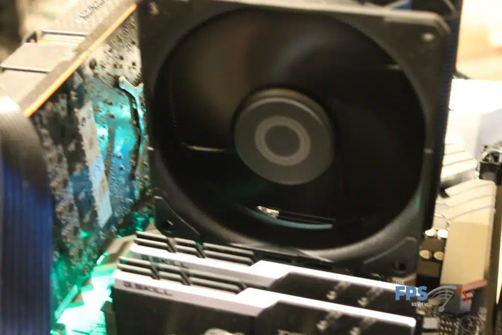 Cooler Master Hyper 212 Black installed in our test rig