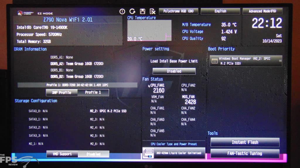ASRock Phantom Gaming Z790 NOVA WIFI Motherboard BIOS