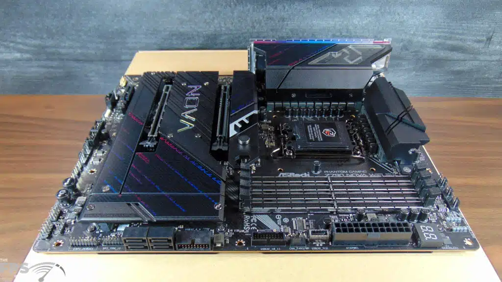 ASRock Phantom Gaming Z790 NOVA WIFI Motherboard Top View
