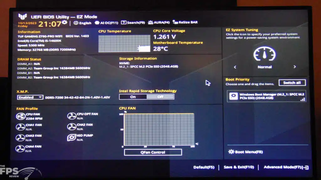 ASUS TUF GAMING Z790-PRO WIFI Motherboard BIOS