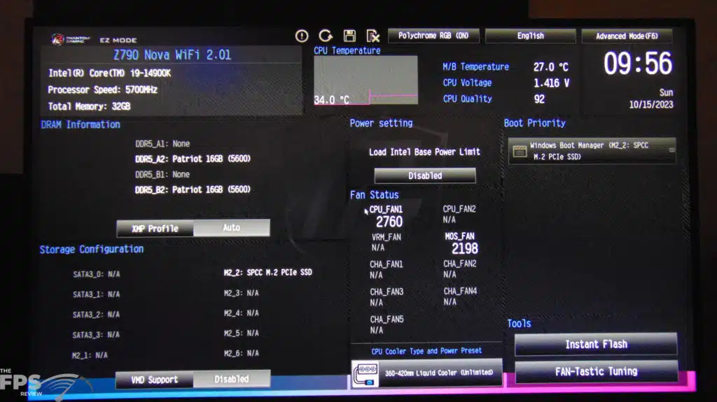 ASRock Phantom Gaming Z790 NOVA WIFI Motherboard BIOS