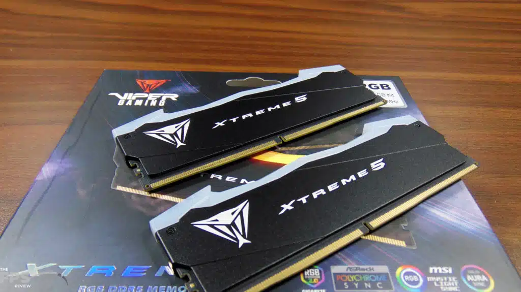 Patriots Viper Xtreme 5 DDR5 32GB Kit Top View Angled