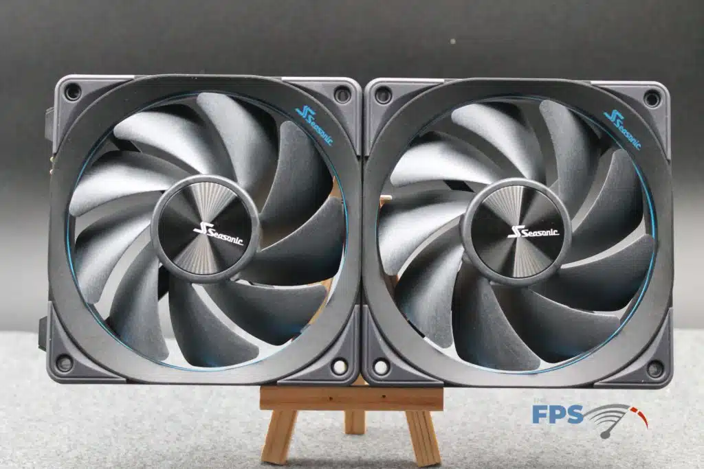 Seasonic Magflow two fans attached front view