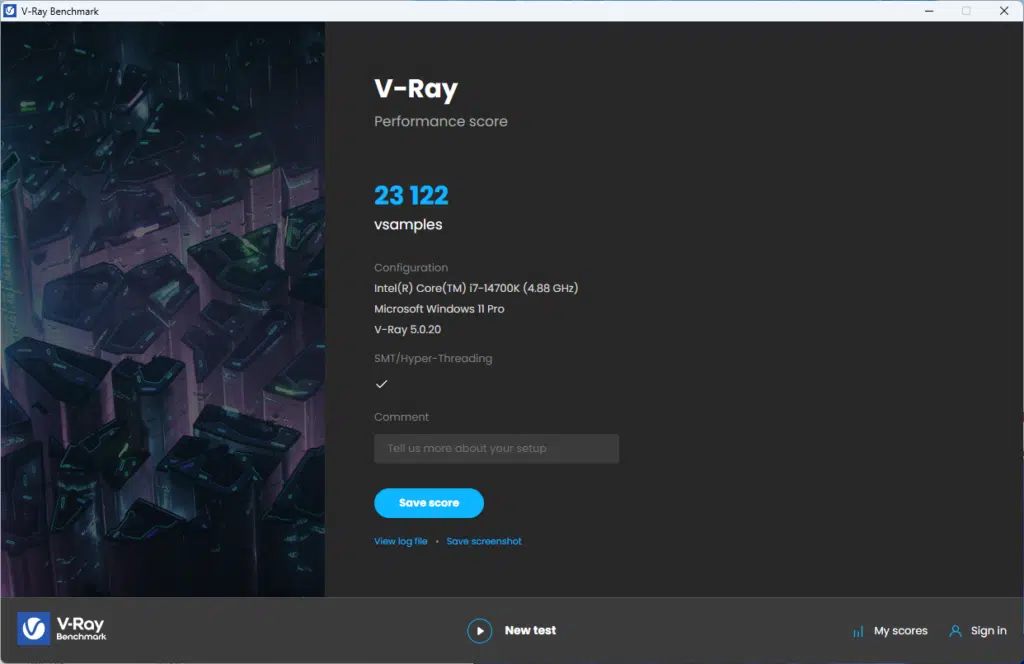 ASRock Z790 NOVA WiFi Motherboard V-Ray Benchmark