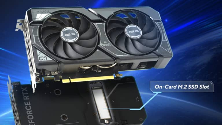 ASUS Announces Dual GeForce RTX 4060 Ti SSD: First Graphics Card in the World to Include an M.2 NVMe Slot, Offering 40% Lower SSD Temperatures