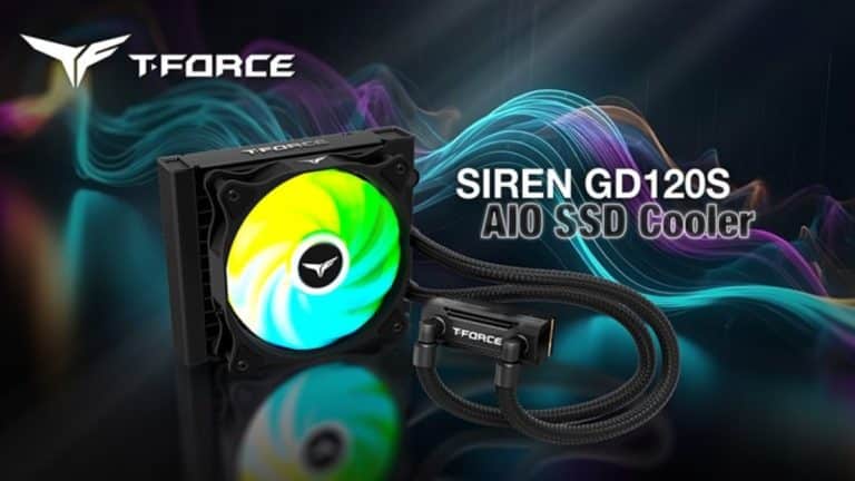 TEAMGROUP Announces T-FORCE SIREN GD120S M.2 2280 SSD AIO Liquid Cooler