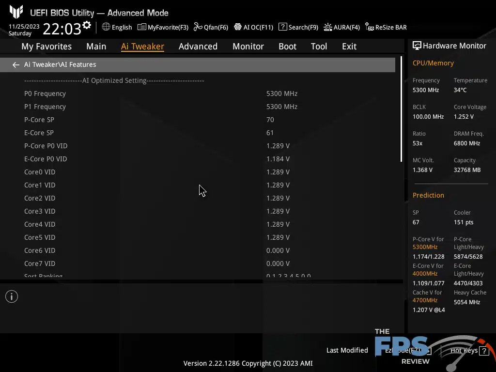 ASUS TUF GAMING Z790-PRO WiFi BIOS 10