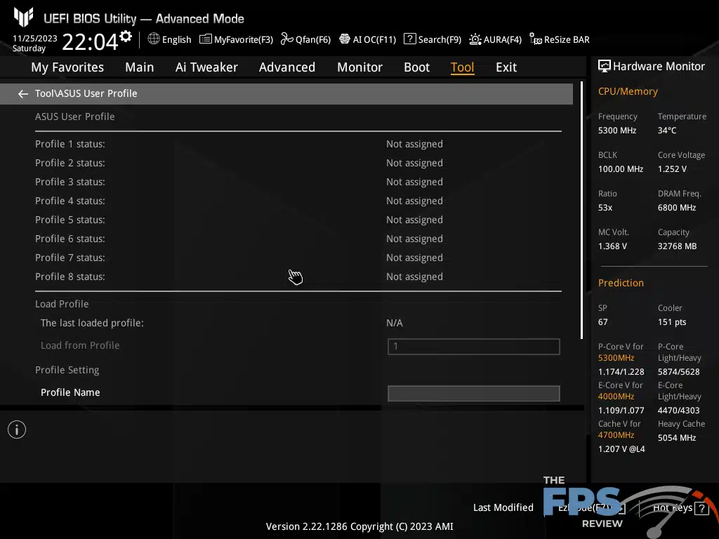 ASUS TUF GAMING Z790-PRO WiFi BIOS 12