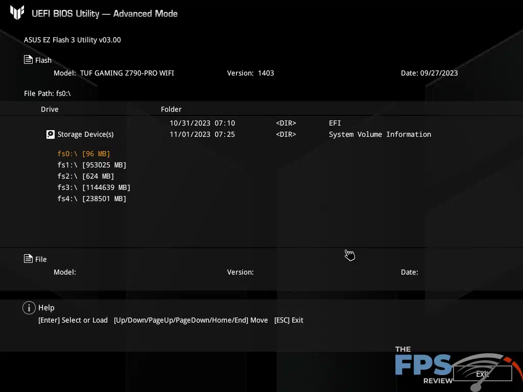 ASUS TUF GAMING Z790-PRO WiFi BIOS 15