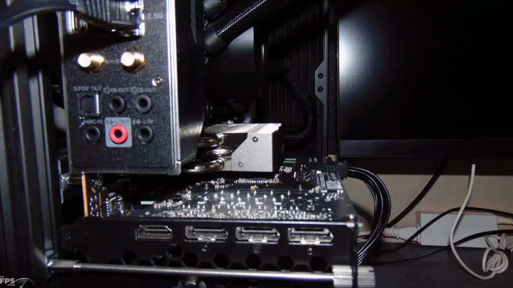 MSI SPATIUM M570 PRO FROZR 2TB PCIe Gen5 M.2 NVMe SSD Installed in Computer Straight On Photo