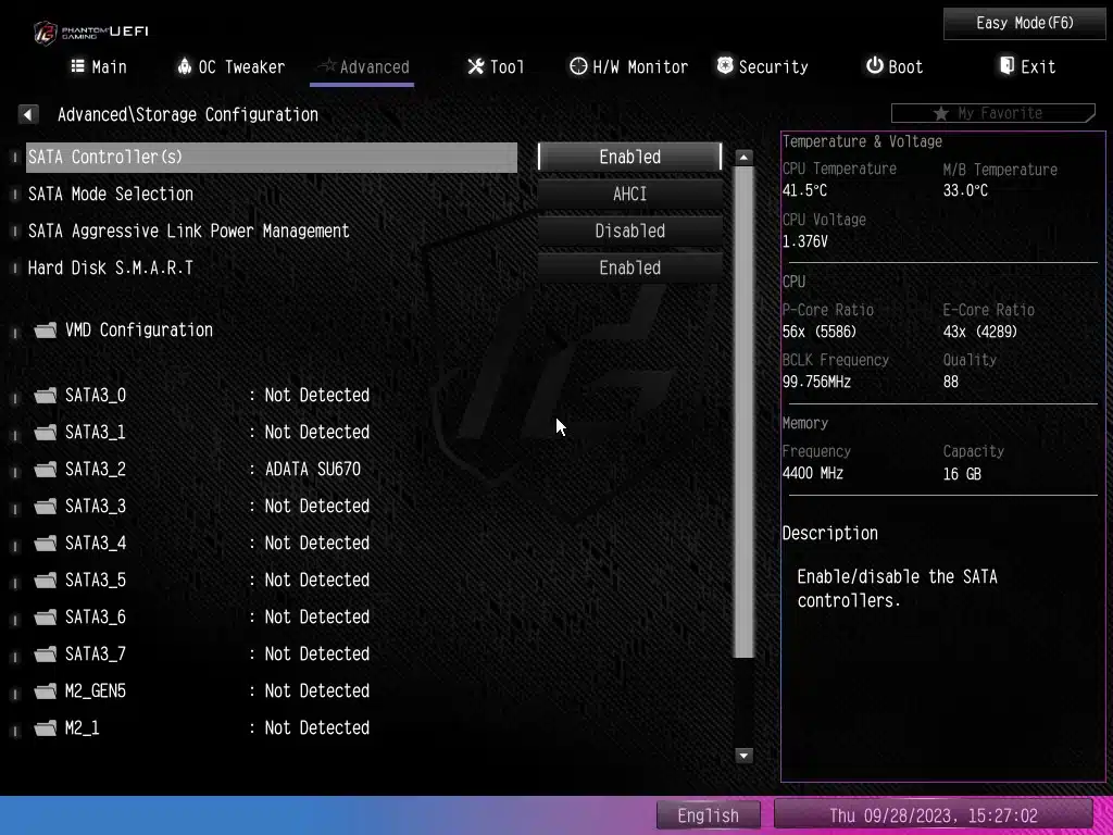 ASRock Phantom Gaming Z790 RIPTIDE WIFI BIOS