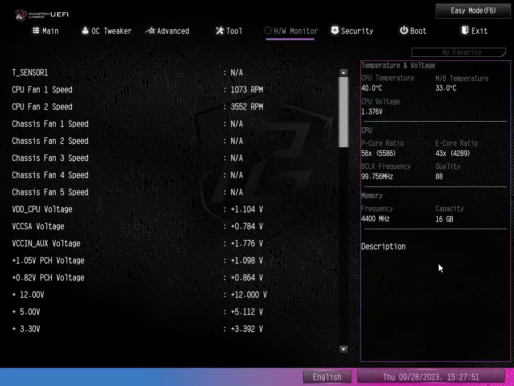 ASRock Phantom Gaming Z790 RIPTIDE WIFI BIOS