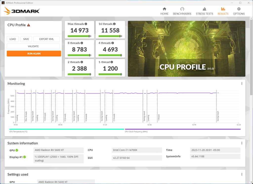 3DMark CPU Score