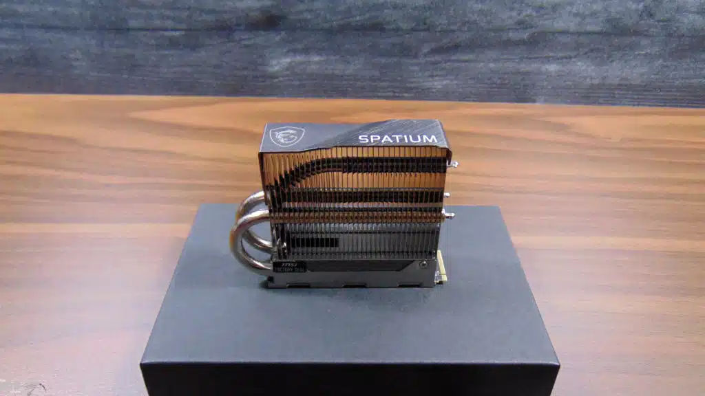MSI SPATIUM M570 PRO FROZR 2TB PCIe Gen5 M.2 NVMe SSD Top Down Photo