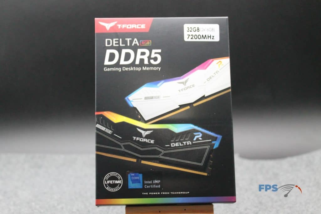 T-FORCE DELTA RGB DDR5 32GB (2x16GB) 7200MHz memory box front